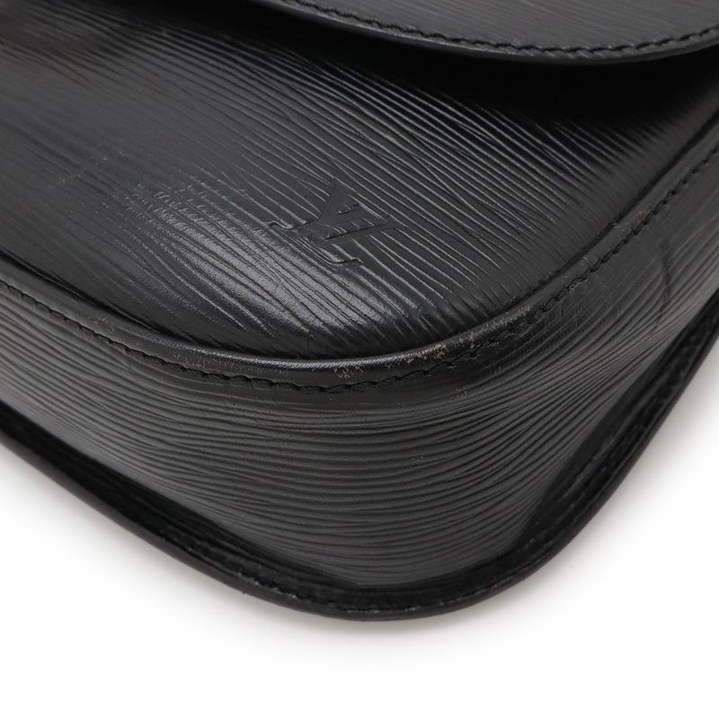 Louis Vuitton Epi Sun Crew Shoulder Bag Pochette Crossbody Leather Noir Black