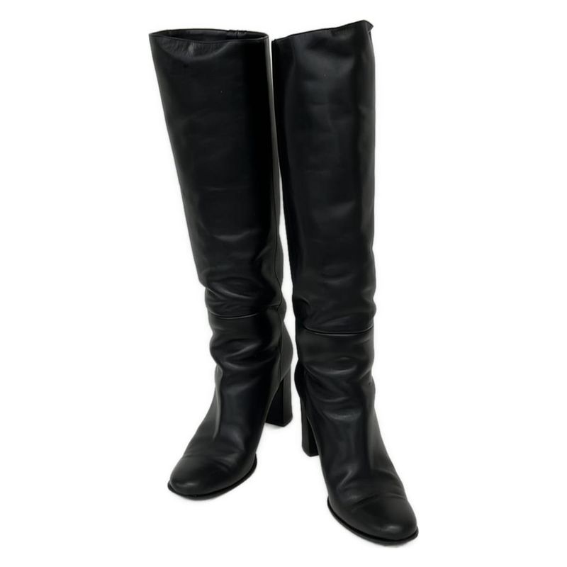 Hermes Long Boots 36 Women's - Black Leather
