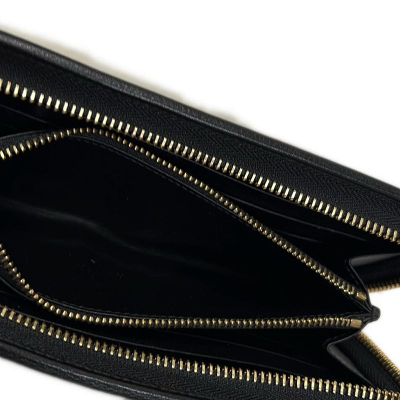 Loewe Long Wallet - Beige X Dark Brown X Multi Leopard Print Round Zipper