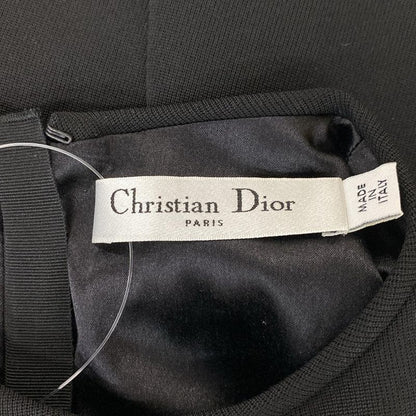 Dior Christian Dior Dress Size 34 S Women's - Black Crew Neck Sleeveless Long