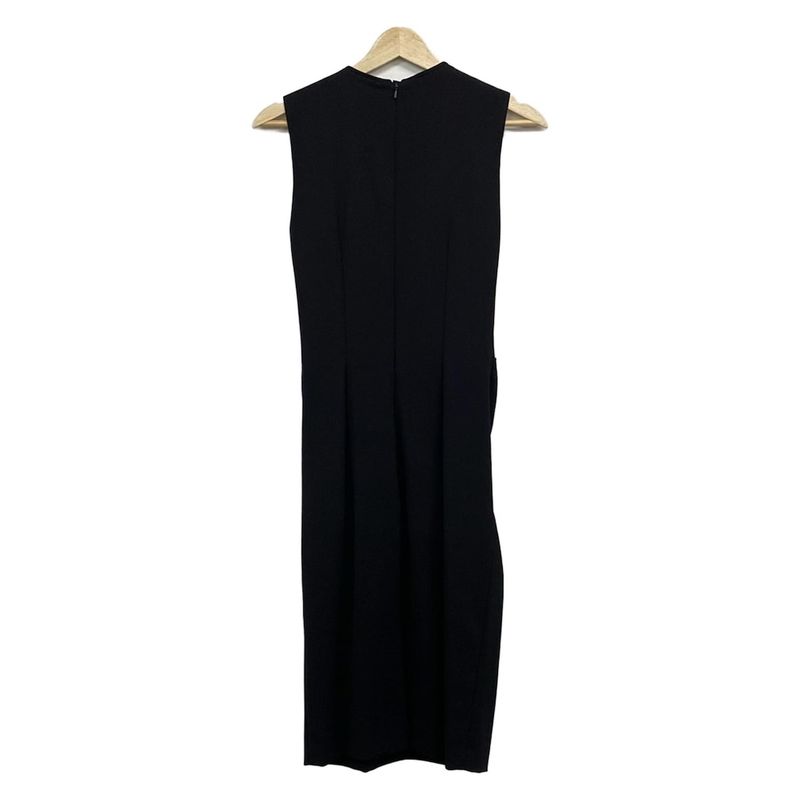 Dior Christian Dior Dress Size 34 S Women's - Black Crew Neck Sleeveless Long