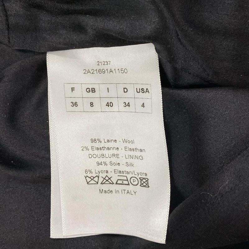 Dior Christian Dior Dress Size 34 S Women's - Black Crew Neck Sleeveless Long