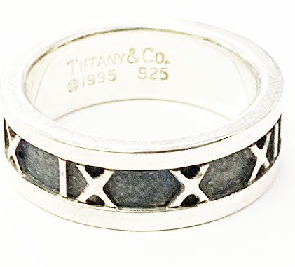 Tiffany & Co Tiffany & Co Atlas Ring No 7.5 Silver Ring []aa▲ 251214