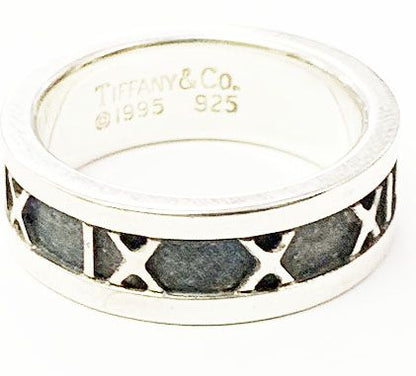 Tiffany & Co Tiffany & Co Atlas Ring No 7.5 Silver Ring []aa▲ 251214