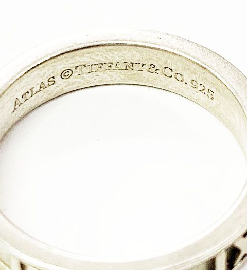 Tiffany & Co Tiffany & Co Atlas Ring No 10 Silver Ring []aa▲ 251214