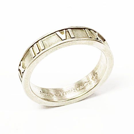 Tiffany & Co Tiffany & Co Atlas Ring No 10 Silver Ring []aa▲ 251214