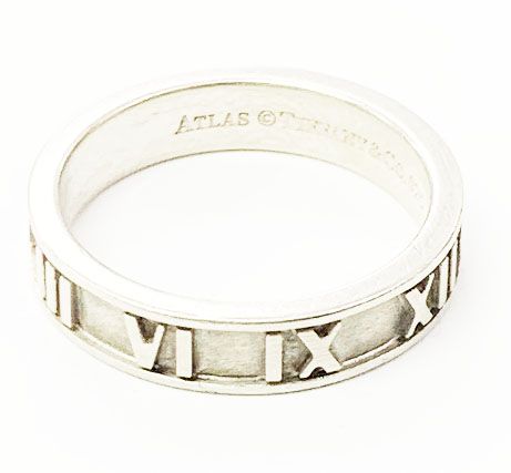 Tiffany & Co Tiffany & Co Atlas Ring No 10 Silver Ring []aa▲ 251214