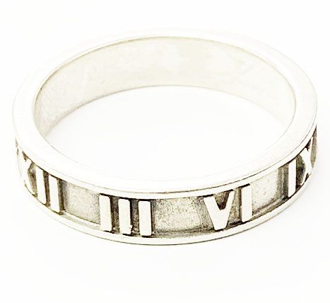 Tiffany & Co Tiffany & Co Atlas Ring No 10 Silver Ring []aa▲ 251214