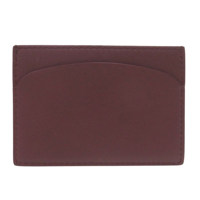 Cartier Must de Cartier Crl3001795 Leather Bordeaux Card Case Pass Case 0429