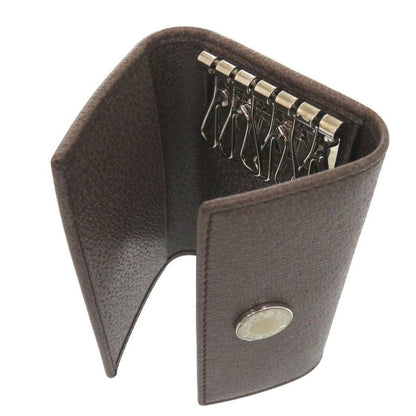 Bvlgari 6 Key Case Leather Brown 0446 Bvlgari