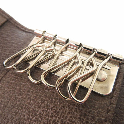 Bvlgari 6 Key Case Leather Brown 0446 Bvlgari