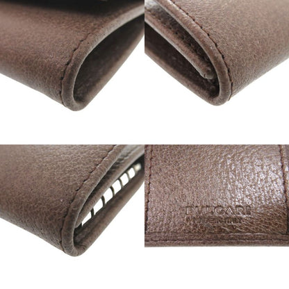 Bvlgari 6 Key Case Leather Brown 0446 Bvlgari