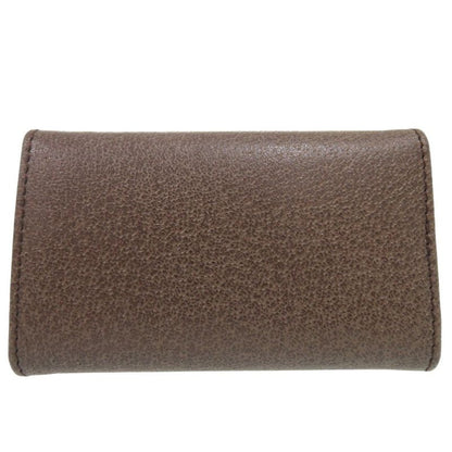 Bvlgari 6 Key Case Leather Brown 0446 Bvlgari