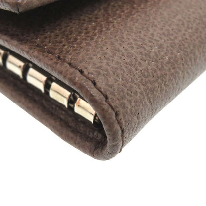 Bvlgari 6 Key Case Leather Brown 0446 Bvlgari