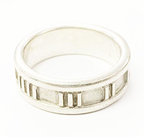 Tiffany & Co Tiffany & Co Atlas Ring No 11 Silver Ring []aa▲ 251214