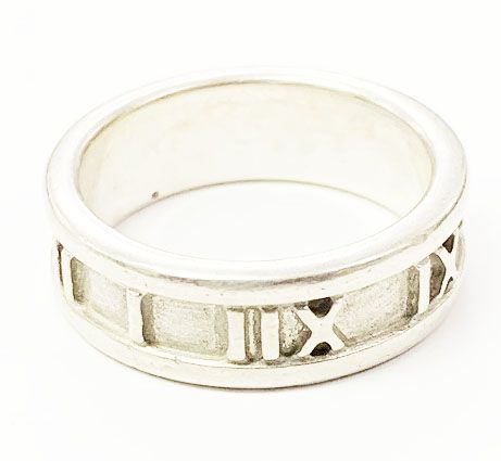 Tiffany & Co Tiffany & Co Atlas Ring No 11 Silver Ring []aa▲ 251214