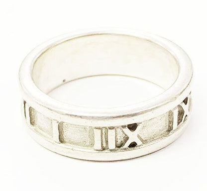 Tiffany & Co Tiffany & Co Atlas Ring No 11 Silver Ring []aa▲ 251214