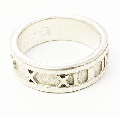 Tiffany & Co Tiffany & Co Atlas Ring No 11 Silver Ring []aa▲ 251214
