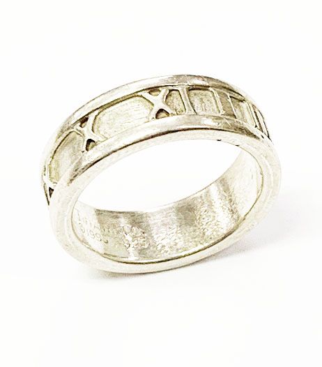 Tiffany & Co Tiffany & Co Atlas Ring No 11 Silver Ring []aa▲ 251214