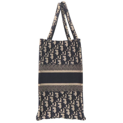 Dior Book Tote Medium Oblique M1296zriw Canvas Navy Tote Bag 0280 Dior