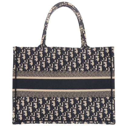 Dior Book Tote Medium Oblique M1296zriw Canvas Navy Tote Bag 0280 Dior