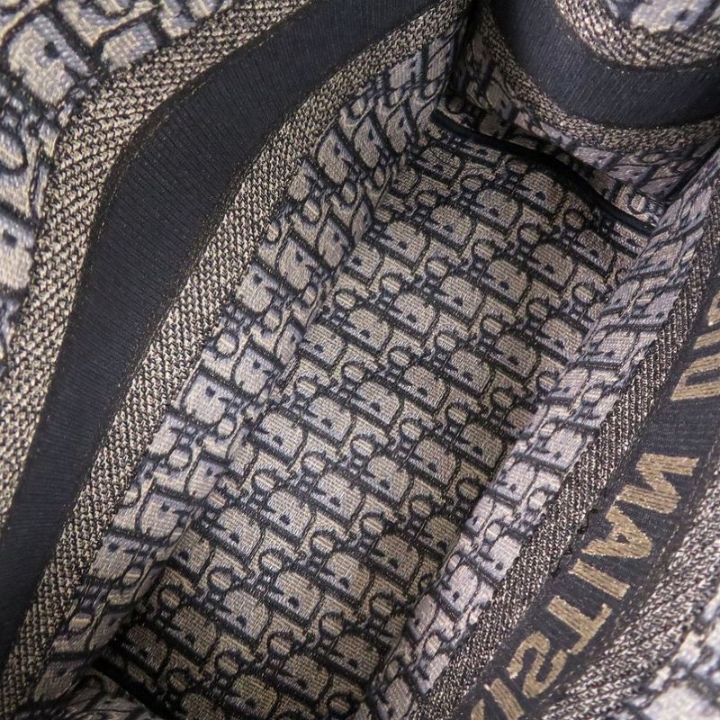 Dior Book Tote Medium Oblique M1296zriw Canvas Navy Tote Bag 0280 Dior