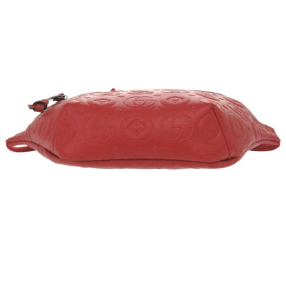 Gucci Children's Double G 502095 Leather Red Body Bag Waist Bag Red 0271 Gucci