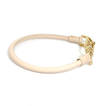 Fendi Double F Logo Beige Leather Choker