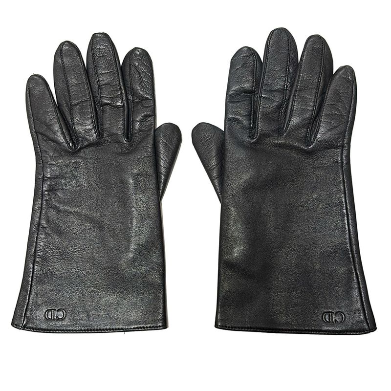 Dior Christian Dior Women's Gloves - Black Leather