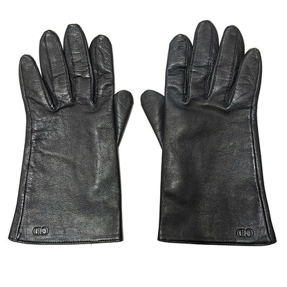 Dior Christian Dior Women's Gloves - Black Leather