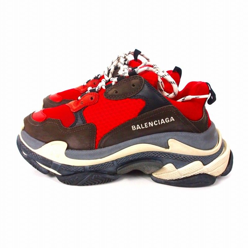 Balenciaga Triple S Triple S Sneakers Shoes 39 Red 516440