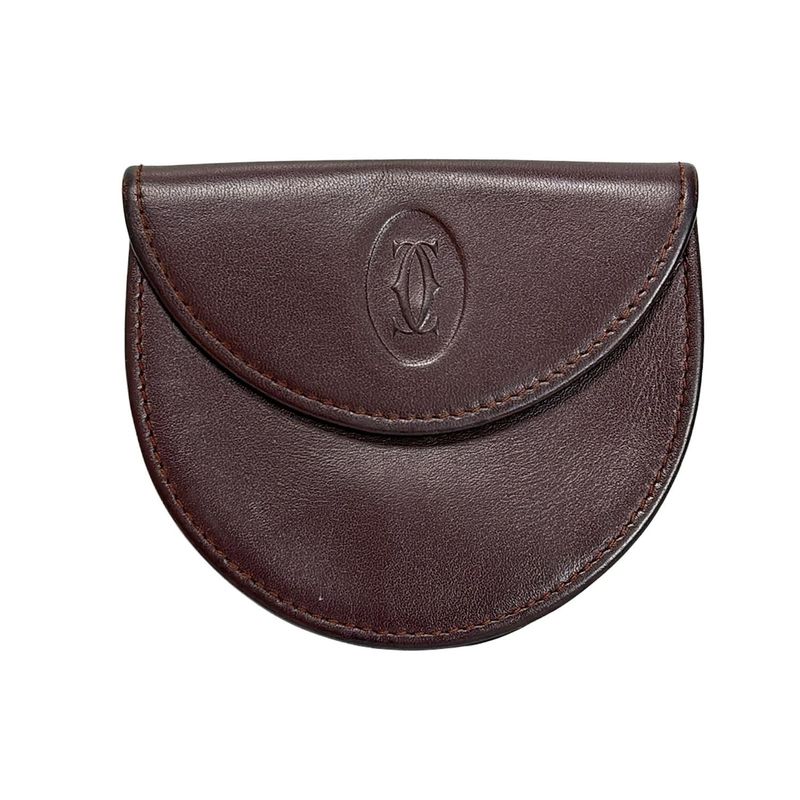 Cartier Coin Case - Bordeaux Leather