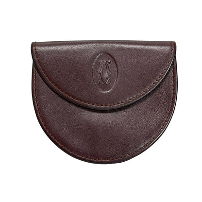 Cartier Coin Case - Bordeaux Leather