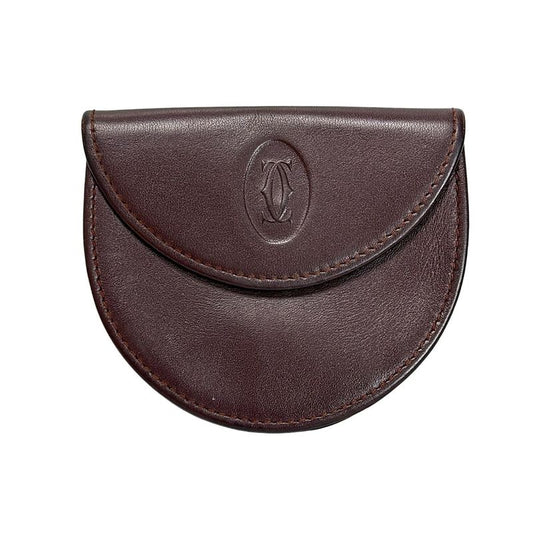 Cartier Coin Case - Bordeaux Leather