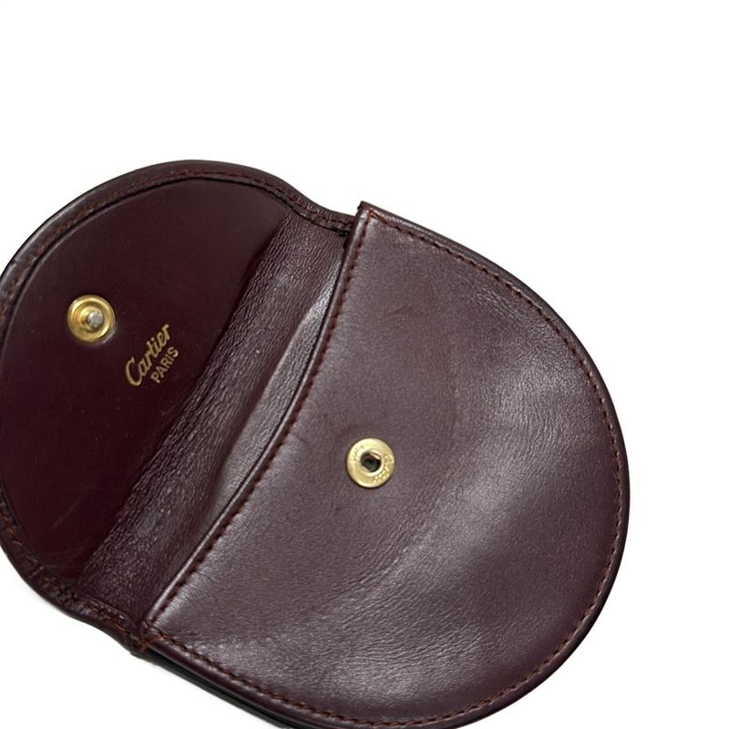 Cartier Coin Case - Bordeaux Leather