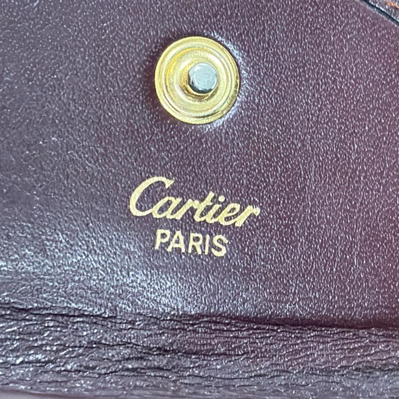 Cartier Coin Case - Bordeaux Leather