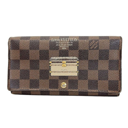 Louis Vuitton Long Wallet Damier Portefeuille Sarah N63179 Ebene