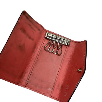 Louis Vuitton Key Case Monogram Vernis Multicles 4 M90913 Rose Rich Initial