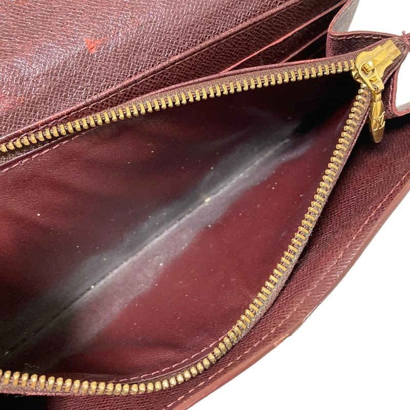 Louis Vuitton Long Wallet Monogram Portefeuille Sarah M63008 Sepia