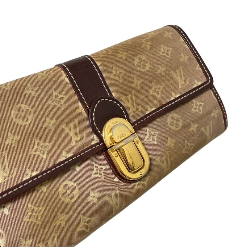 Louis Vuitton Long Wallet Monogram Portefeuille Sarah M63008 Sepia
