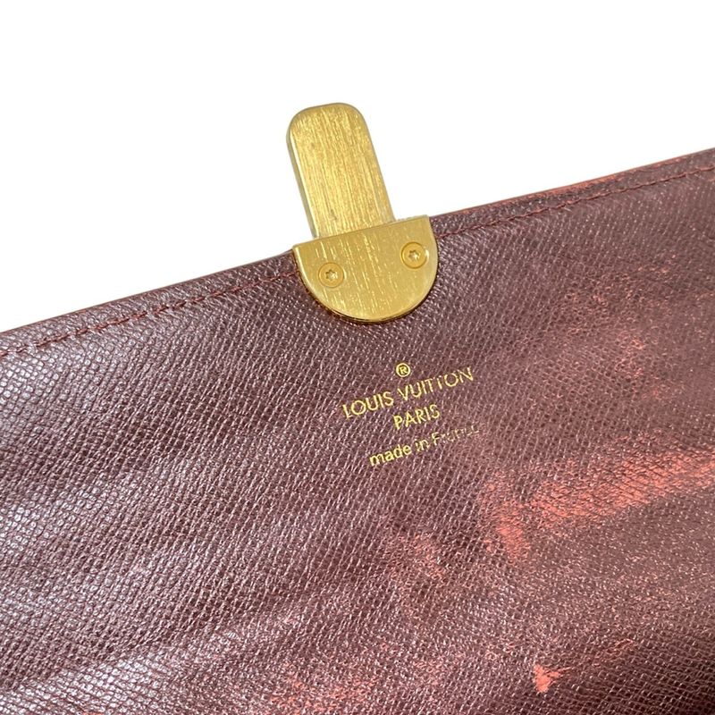 Louis Vuitton Long Wallet Monogram Portefeuille Sarah M63008 Sepia