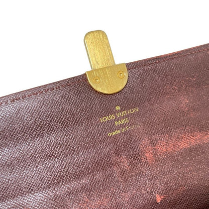 Louis Vuitton Long Wallet Monogram Portefeuille Sarah M63008 Sepia
