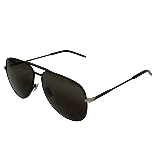 Saint Laurent Paris Sunglass Es - Black X Silver Class Ic11 Leather