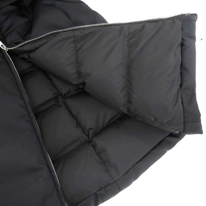 Prada 22 AW Re-Nylon Logo Plate Down Coat Black 36