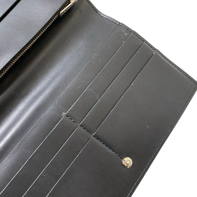 Goyard Long Wallet Richelieu Black X Brown X White