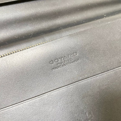 Goyard Long Wallet Richelieu Black X Brown X White