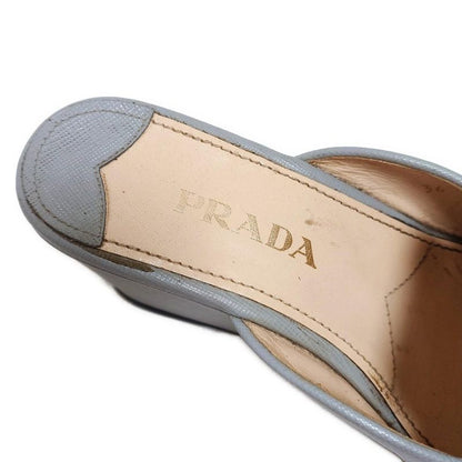 Prada Sandals 36 Women's - Gray Wedge Sole Leather
