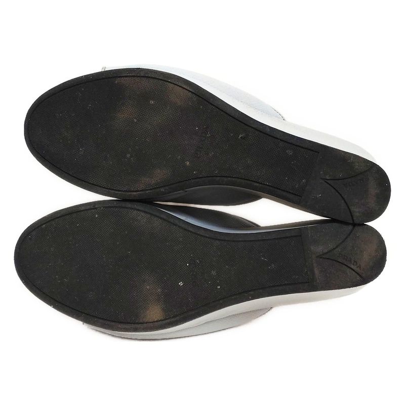 Prada Sandals 36 Women's - Gray Wedge Sole Leather