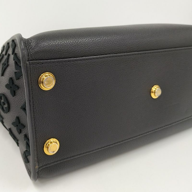 Louis Vuitton on My Side MM 2way Tote Bag Monogram Taffetage Noir Black M53826