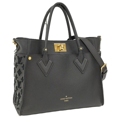 Louis Vuitton on My Side MM 2way Tote Bag Monogram Taffetage Noir Black M53826